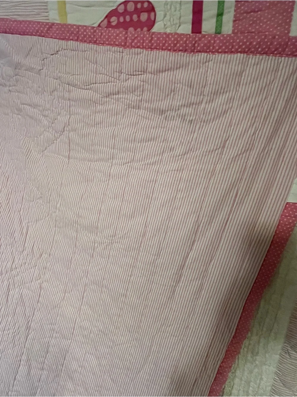 POTTERY BARN KIDS TWIN QUILT EURO HEARTS